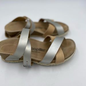 Birkenstock Papillio Wedge Ankle Wrap Sandals Sz 37